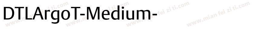 DTLArgoT-Medium字体转换