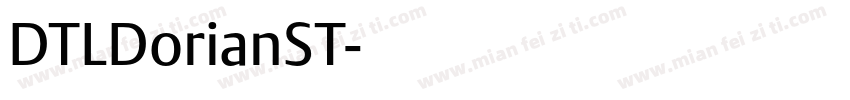 DTLDorianST字体转换