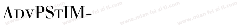 AdvPStIM字体下载字体转换