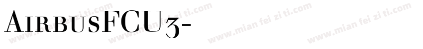 AirbusFCU3字体下载字体转换
