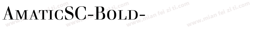 AmaticSC-Bold字体下载字体转换