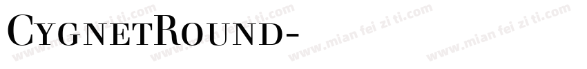 CygnetRound字体下载字体转换