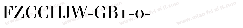 FZCCHJW-GB1-0字体下载字体转换