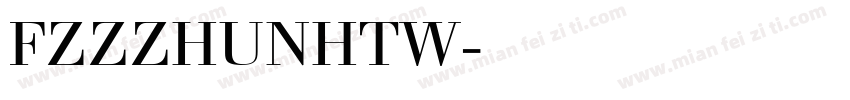 FZZZHUNHTW字体下载字体转换