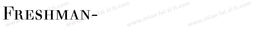Freshman字体下载字体转换