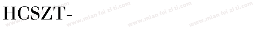 HCSZT字体下载字体转换
