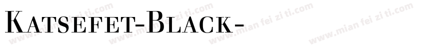 Katsefet-Black字体下载字体转换