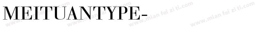 MEITUANTYPE字体下载字体转换