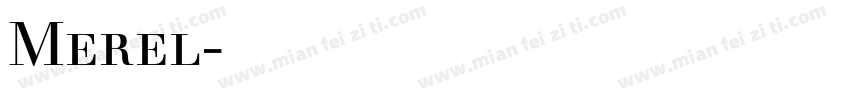 Merel字体下载字体转换
