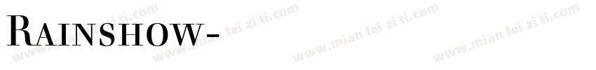 Rainshow字体下载字体转换