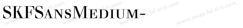 SKFSansMedium字体下载字体转换