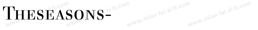Theseasons字体下载字体转换