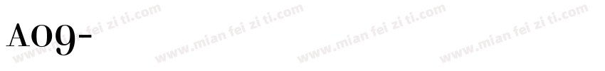 a09字体下载字体转换