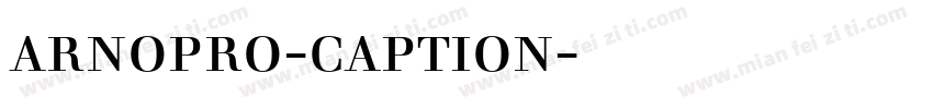 arnopro-caption字体下载字体转换