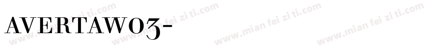 avertaw03字体下载字体转换