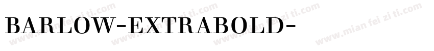 barlow-extrabold字体下载字体转换