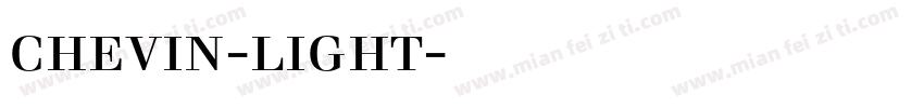 chevin-light字体下载字体转换