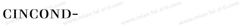cincond字体下载字体转换
