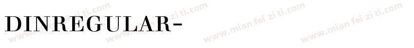 dinregular字体下载字体转换
