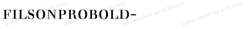 filsonprobold字体下载字体转换