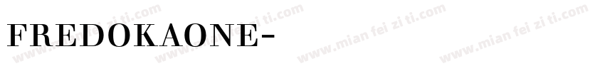 fredokaone字体下载字体转换