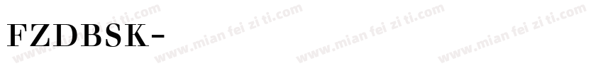 fzdbsk字体下载字体转换