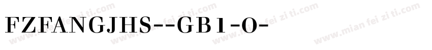 fzfangjhs--gb1-0字体下载字体转换