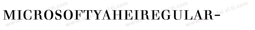 microsoftyaheiregular字体下载字体转换