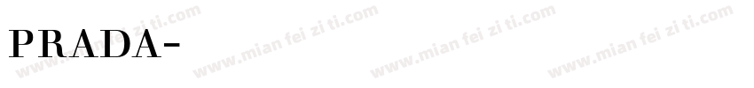 prada字体下载字体转换
