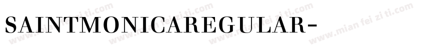 saintmonicaregular字体下载字体转换