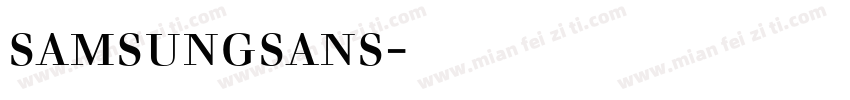 samsungsans字体下载字体转换