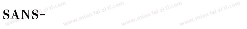 sans字体下载字体转换