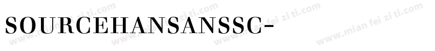 sourcehansanssc字体下载字体转换