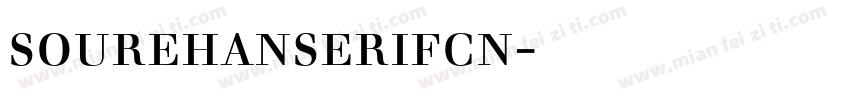 sourehanserifcn字体下载字体转换
