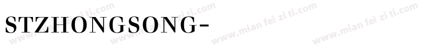 stzhongsong字体下载字体转换