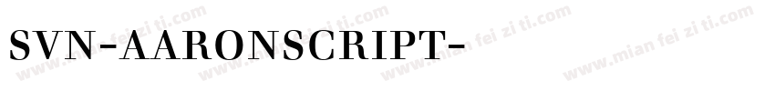 svn-aaronscript字体下载字体转换