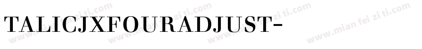 talicjxfouradjust四线三格字体下载字体转换