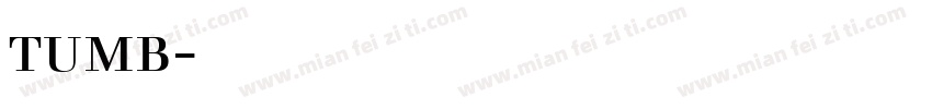 tumb字体下载字体转换