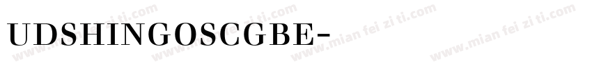 udshingoscgbe字体下载字体转换