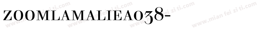 zoomlamaliea038字体下载字体转换