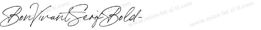 BonVivantSerifBold字体转换
