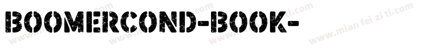 BoomerCond-Book字体转换