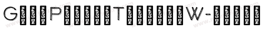 GritPrimerTitlingW字体转换