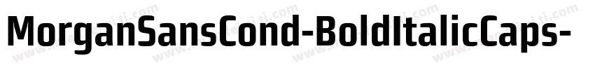 MorganSansCond-BoldItalicCaps字体转换