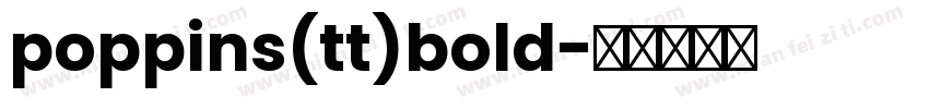 poppins(tt)bold字体转换
