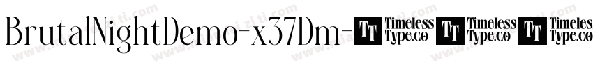 BrutalNightDemo-x37Dm字体转换