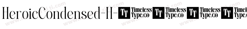 HeroicCondensed-H字体转换