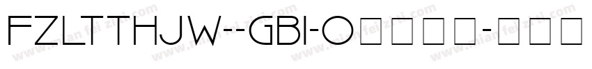 FZLTTHJW--GB1-0字体下载字体转换