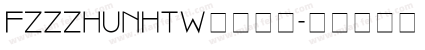 FZZZHUNHTW字体下载字体转换