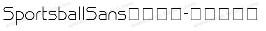 SportsballSans字体下载字体转换